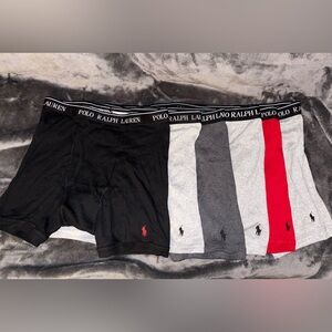 Polo by Ralph Lauren Men's Boxer Briefs - Black, Gray, Red